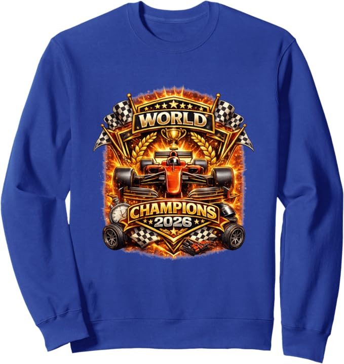 Race Car Racing Champions 2026 Vintage Style Graphic Design Sweatshirt | Amazon (US)