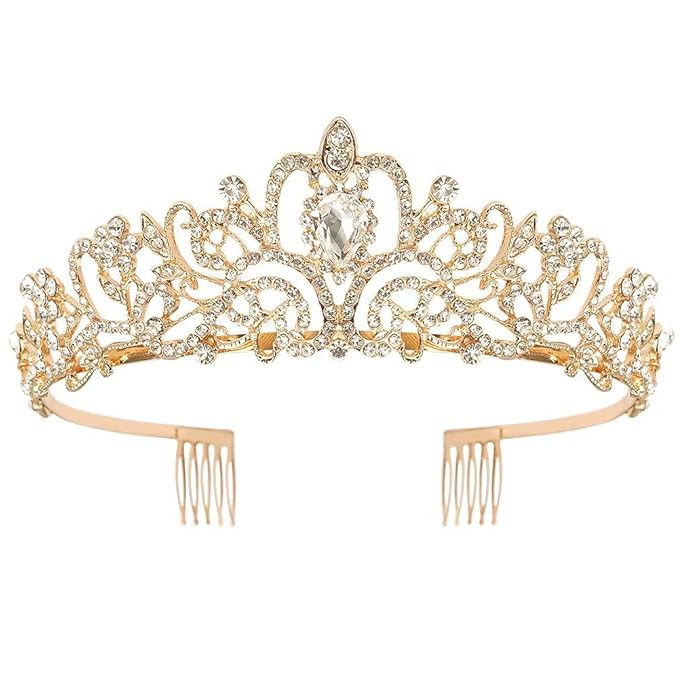 COCIDE Tiara Crystal Crowns Princess Rhinestone Crown with Combs Bride Headbands Bridal Wedding P... | Amazon (US)