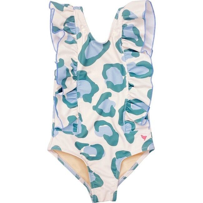 Katniss Swimsuit, Sage Leopard - Pink Chicken Swim | Maisonette | Maisonette