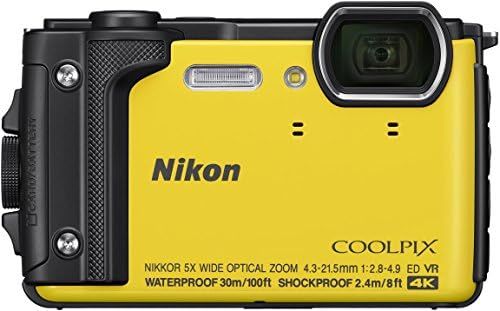 Nikon W300 Waterproof Underwater Digital Camera with TFT LCD, 3", Yellow (26525) | Amazon (US)