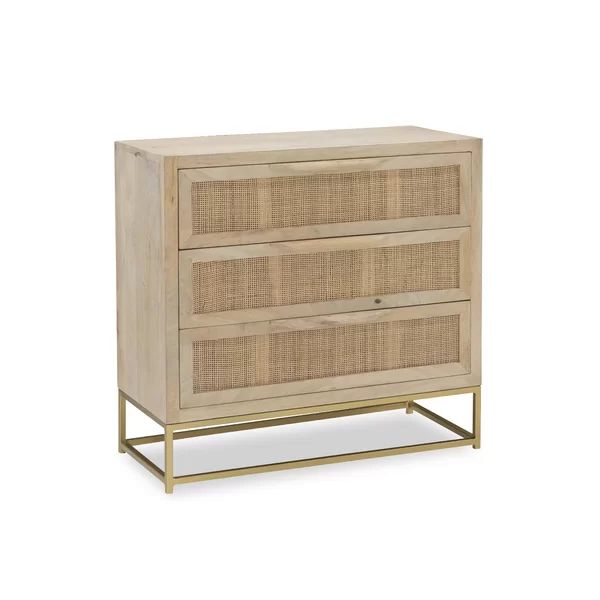 Leanne 3 Drawer 30'' W Solid Wood Dresser | Wayfair North America