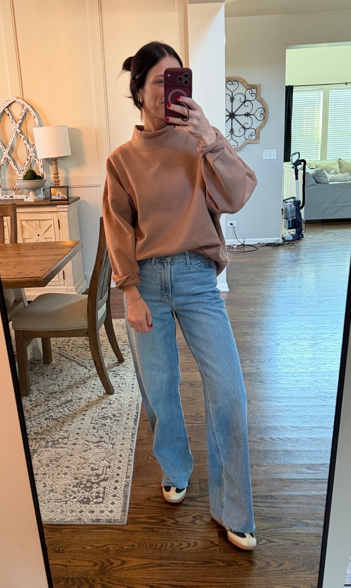 Hit the jackpot with Old Navy jeans that work for me in size and length! And these ones are a perfect mid rise length and comfortable stretch! Also, if it has a mock neck, I’m buying it - @Target new arrivals are on point! @adidas sneakers in every color please and thank you!

#LTKOver40 #LTKmomlife #LTKootd