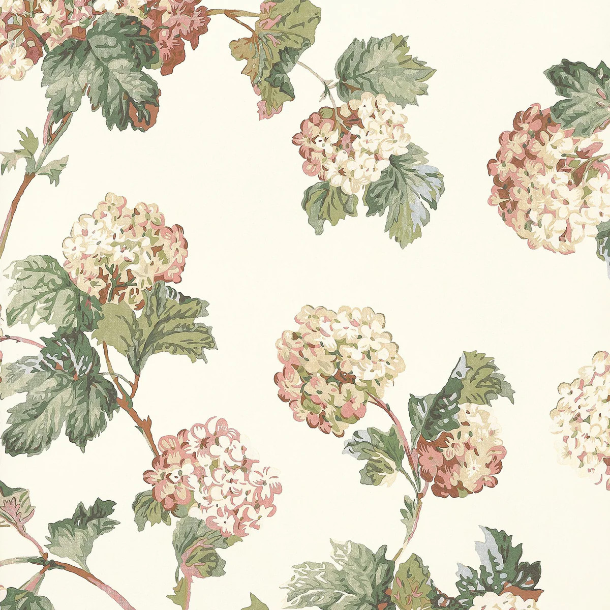 Anna French Sussex Hydrangea Soft Gold Wallpaper | DecoratorsBest