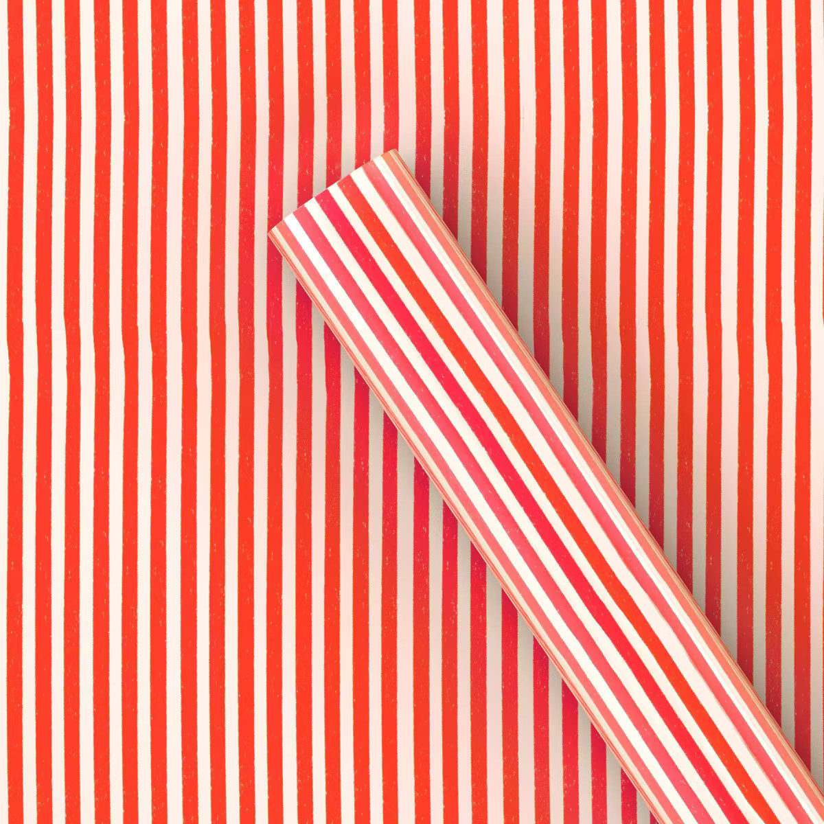 Ebony Glenn 25 sq ft Striped Christmas Gift Wrap Red/White - Wondershop™ | Target
