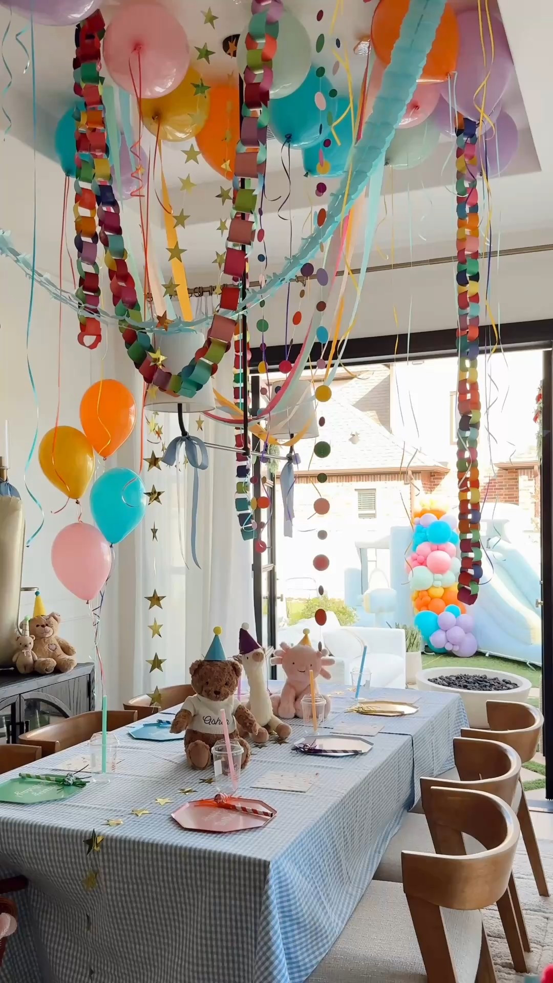 Birthday party decor for a nostalgic birthday party theme for my sons first birthday party 