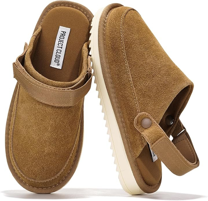 Project Cloud Kids Clogs Genuine Suede Upper with Back Strap - Memory Foam & Lightweight Slip-on ... | Amazon (US)