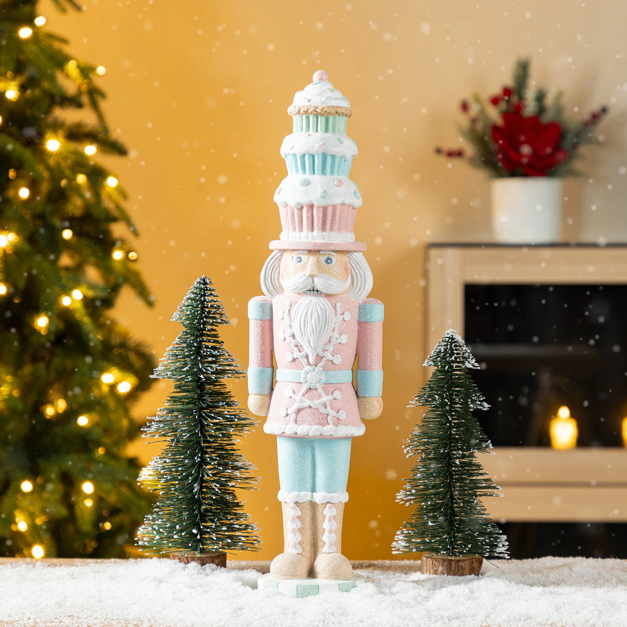 Astoria Grand 18.25"H Resin Christmas Cupcake Nutcracker Table Decor | Wayfair | Wayfair North America