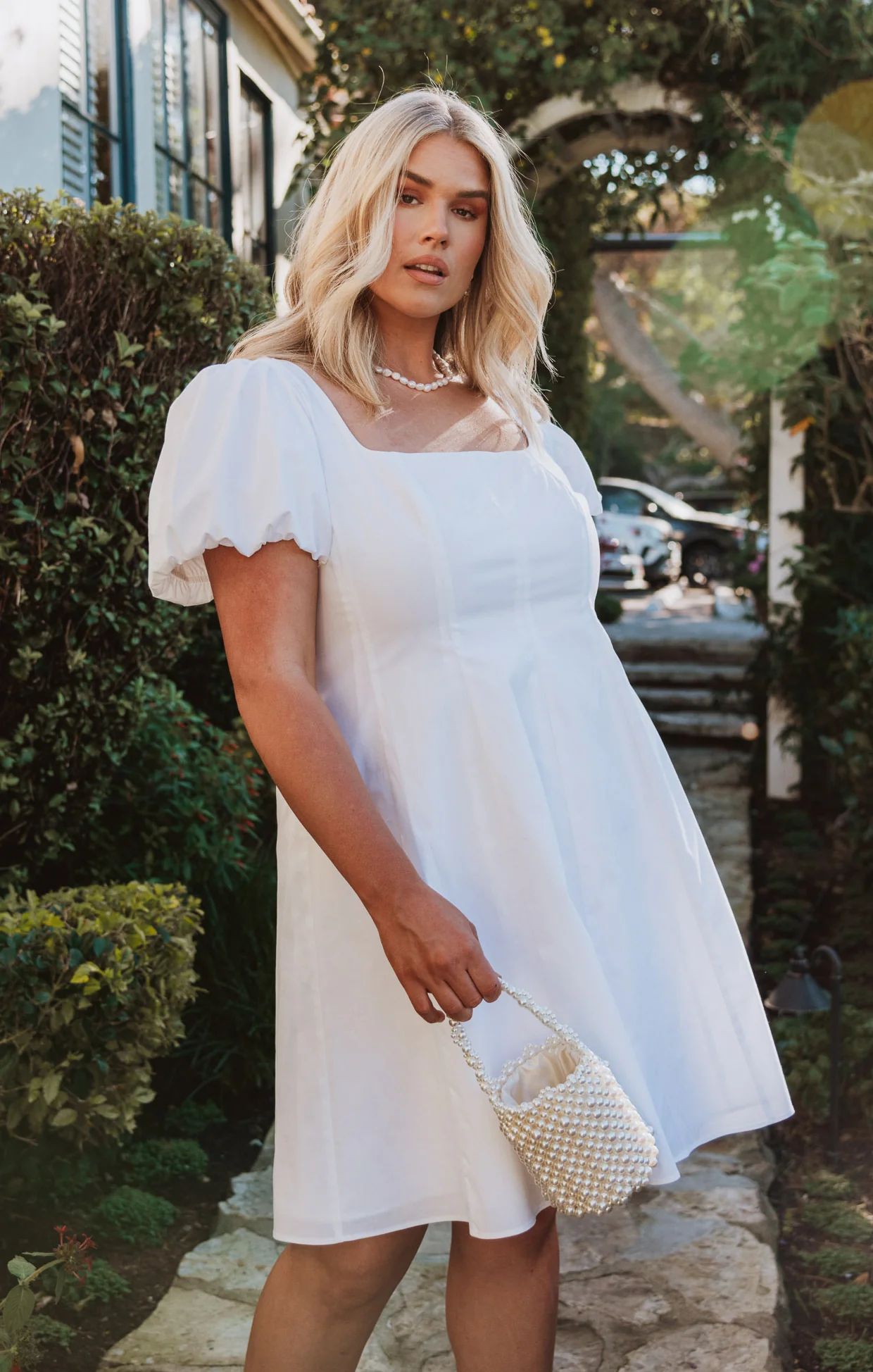 Mia Dress ~ White Poplin | Show Me Your Mumu