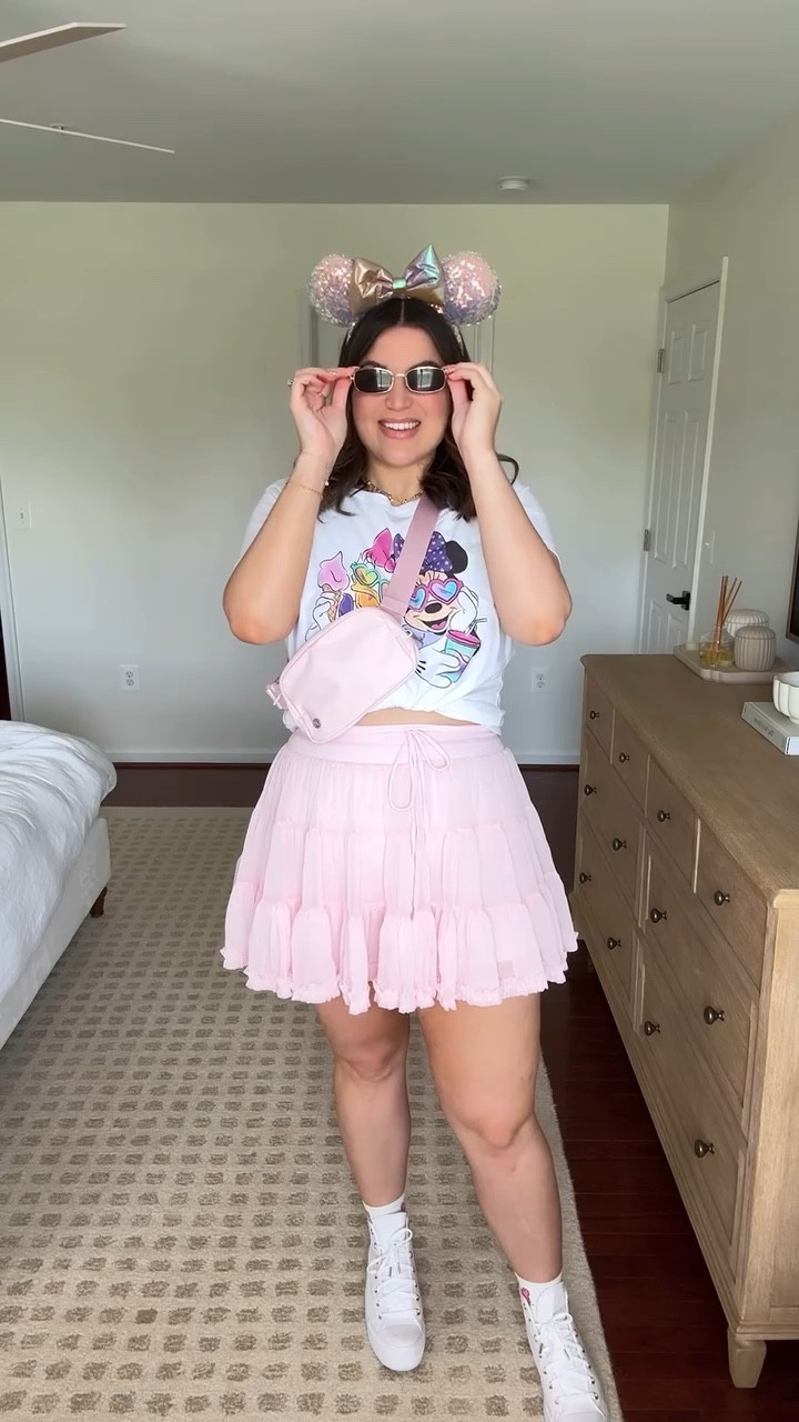 Midsize Disney outfit! I love that you love this series as much as I do! I’ve been having so much fun with these looks! And today’s look is inspired by Daisy Duck per a request! I actually put this look together with pieces I already had in my closet. This is the same skort I shared a few weeks ago but in pink! And I think I may love the pink even more than the black! What about you?✨

Bralette + tshirt - xl 
Skort - xxl 


#disneyoutfit #midsizestyle #disneyoutfits #disneylife #midsizefashion #disneygram #midsize

#LTKMidsize #LTKStyleTip #LTKFindsUnder50