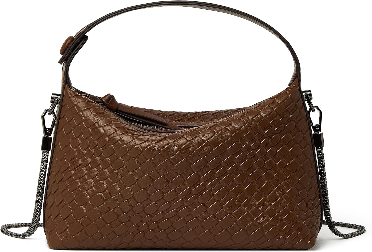 DORIS&JACKY Small Hand Tote Handbag For Women Designer Vegan Top Handle Crossbody Purse With Meta... | Amazon (US)