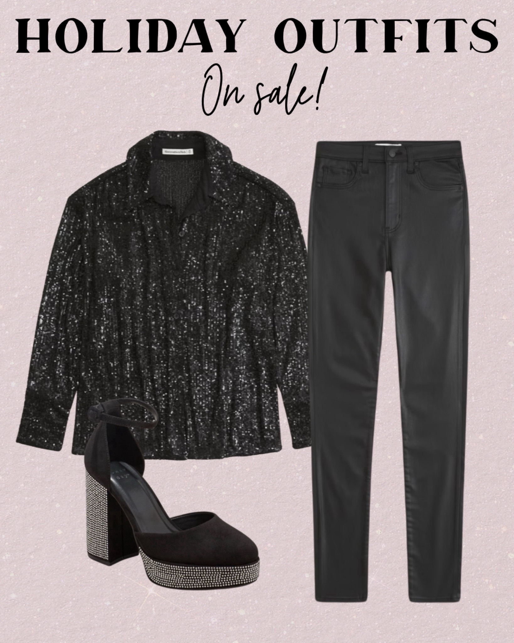 Sequin shirt xxs coated skinny jeans boots 