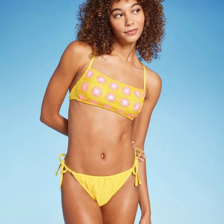 Women's Crochet Bralette Bikini Top - Wild Fable™ | Target