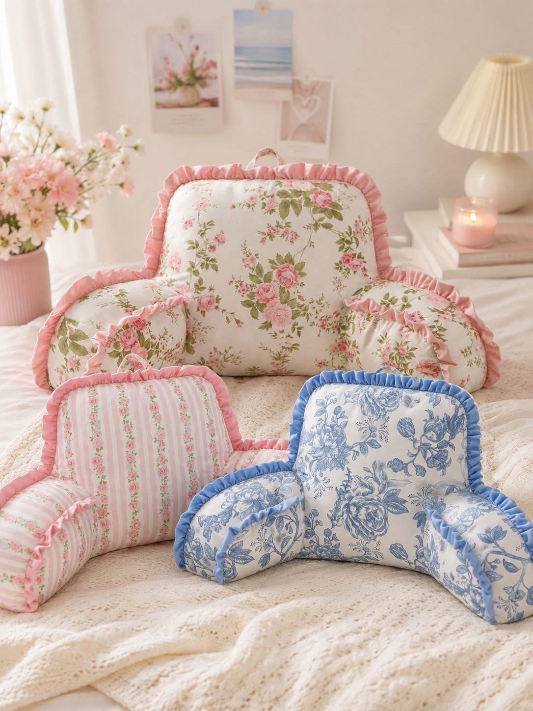 Walmart for the WIN! 🏆 These look like another brand that is so very expensive, but they ARE NOT! 

These will be gone so fast 💨 Love these cute stripe floral backrest pillows! 

Dropping 🔗👇 to shop

#LTKootd #LTKSaleAlert #LTKSeasonal