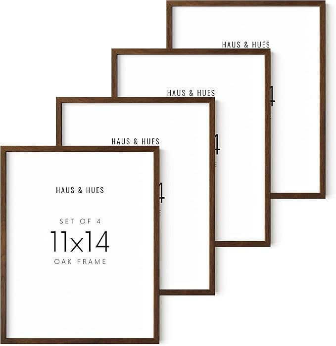 HAUS AND HUES 11 x 14 Picture Frame Set of 4 - Gallery Wall Frame Set, Diploma Frames 11x14, 11 x... | Amazon (US)