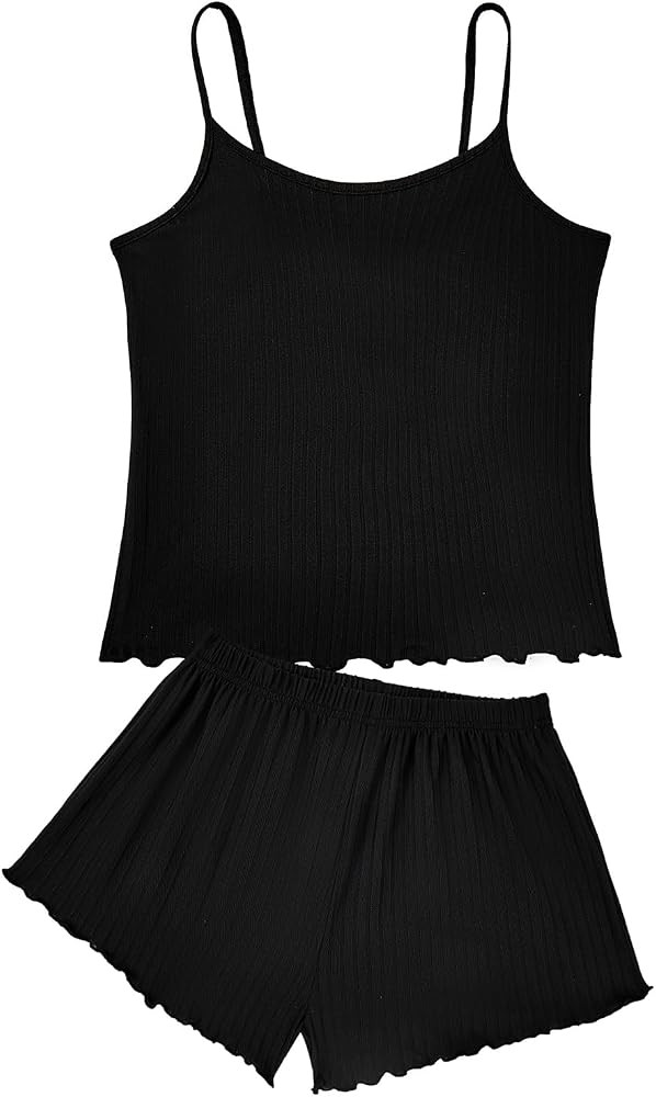 American Trends Womens Pajama Set 2 Piece Cami Top Shorts Sleepwear | Amazon (US)