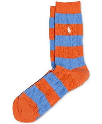 Polo Ralph Lauren Women's Rugby Cable-Knit Socks - Macy's | Macy's