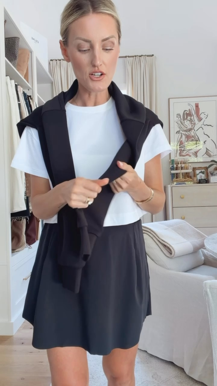 The material of this sweatshirt is amazing 😍 love it styled over my shoulders but also love the way it looks over this skort! Wearing S in the top/sweatshirt & M in the skort. Use my code BRITTANYXSPANX for 15% off your first order! @Spanx  #SpanxPartner

Loverly Grey, Spanx, athleisure, activewear 

#LTKSeasonal #LTKActive #LTKootd