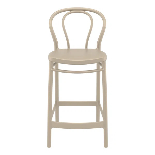 Farrah 41.7'' Solid Back Outdoor Bar Stool | Wayfair North America