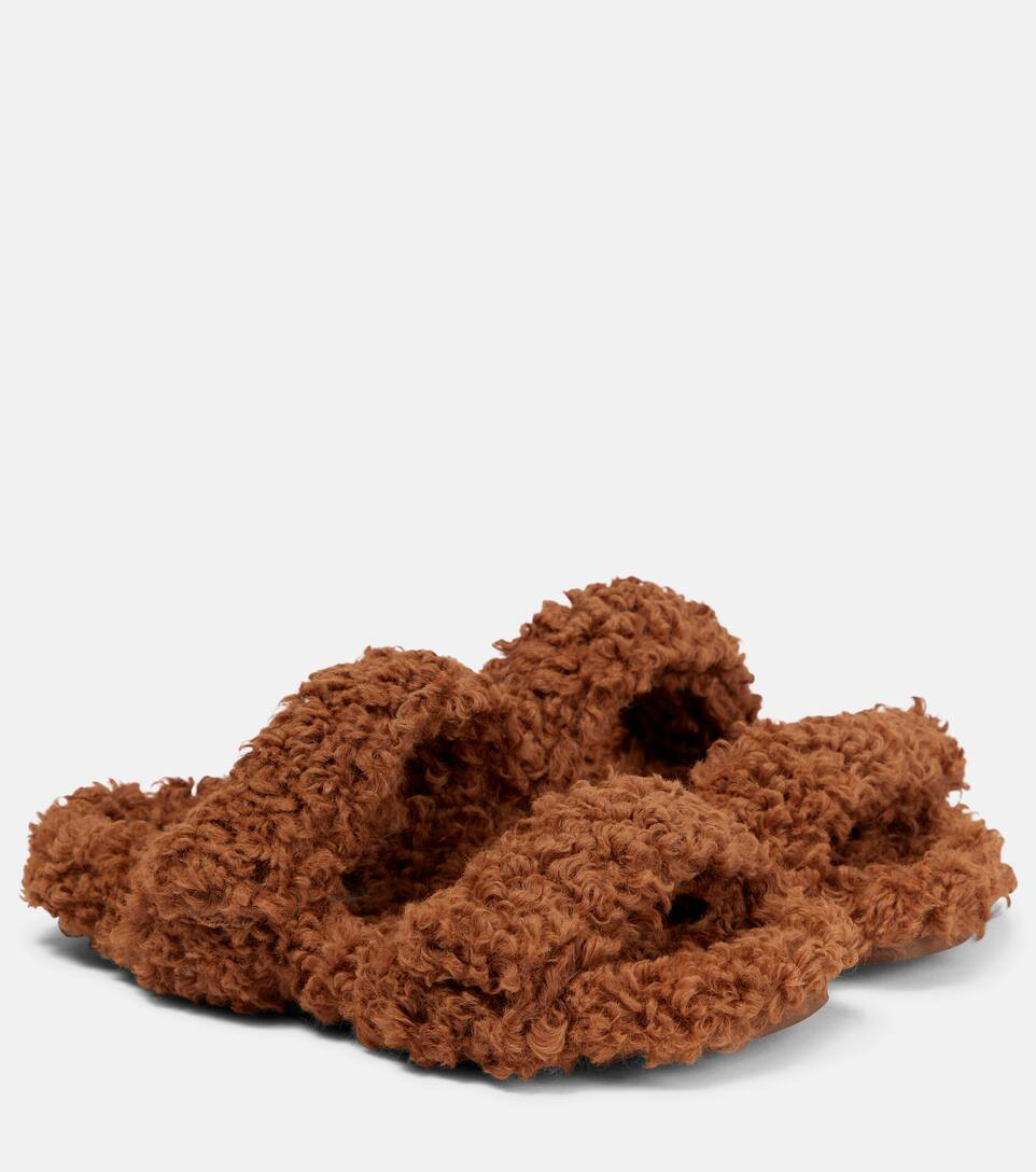 Gia 10 faux shearling slides | Mytheresa (US/CA)