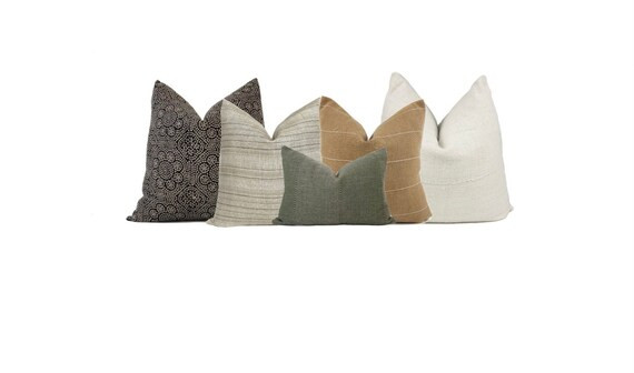 Neutral Sofa Pillow Combo 2  5 Pillow Covers  Throw Pillows - Etsy | Etsy (US)