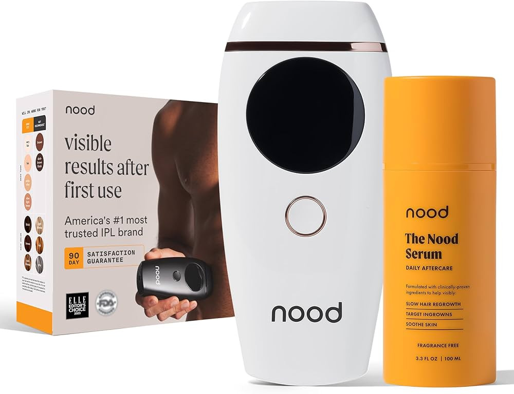 NEW Nood™ Flasher 2.0 + Serum — IPL Laser Hair Removal Device for Women & Men with After Shav... | Amazon (US)