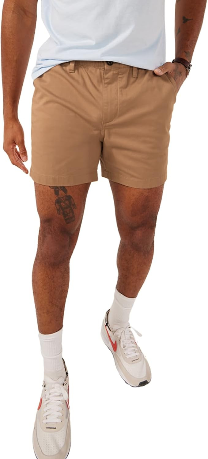 Chubbies Chino Shorts Men 5.5 Inch - Mens Shorts Casual with Elastic Waistband, Side and Back Poc... | Amazon (US)