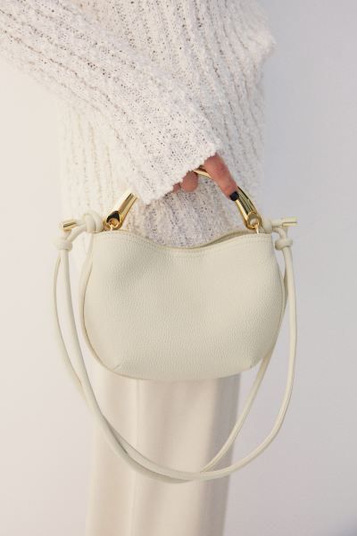 Handle-detail crossbody bag - Light beige - Ladies | H&M GB | H&M (UK, MY, IN, SG, PH, TW, HK)