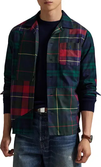 Classic Fit Patchwork Oxford Camp Shirt | Nordstrom