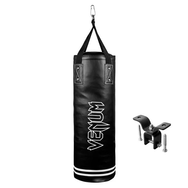 Venum Classic Boxing Punching Bag - 70 lbs - Black/White - Heavy Bag Kit | Walmart (US)