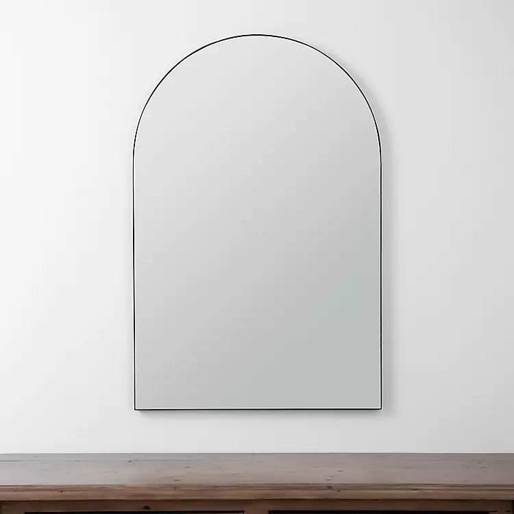 Black Linear Arch Wall Mirror curated on LTK