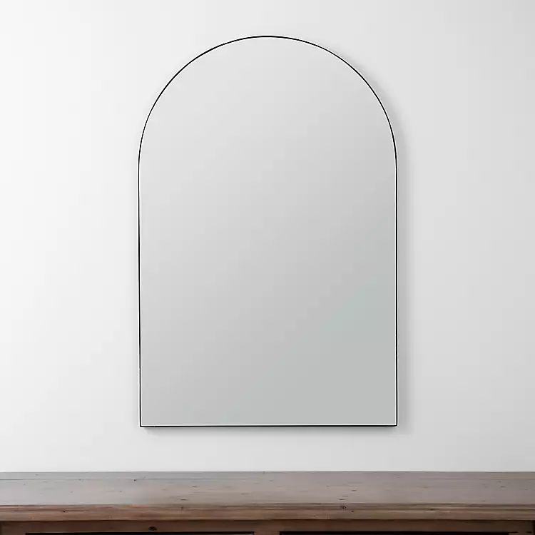 New!Black Linear Arch Wall Mirror | Kirkland's Home