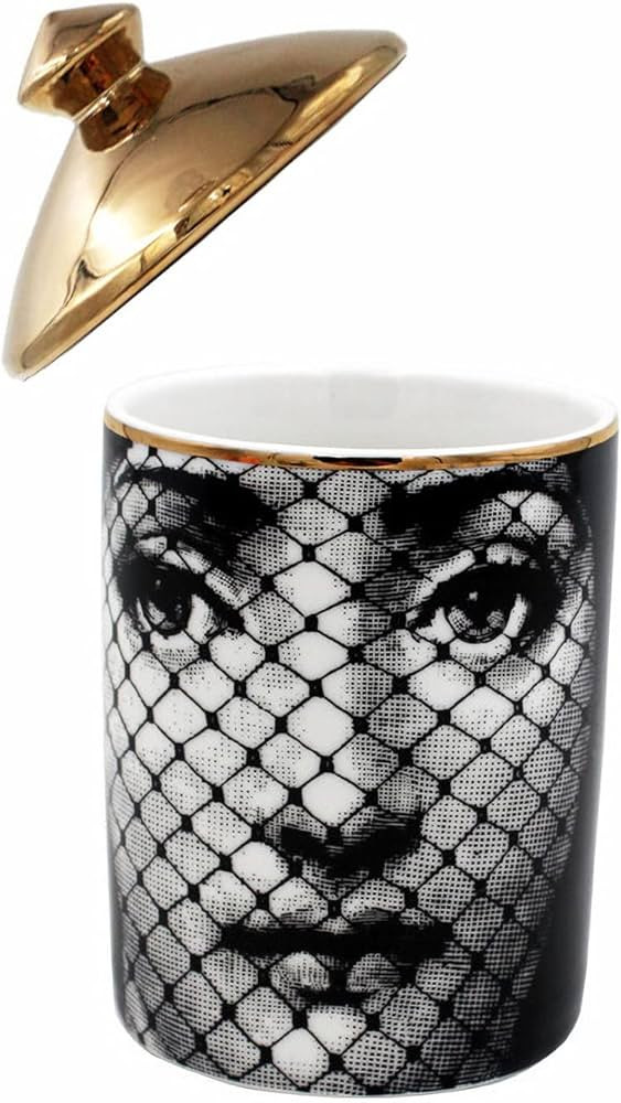 Big Eye Starry Sky Aromatherapy Candle Jar With Lid Ceramic Makecup Cotton Swab Holder Home Deocr... | Amazon (US)