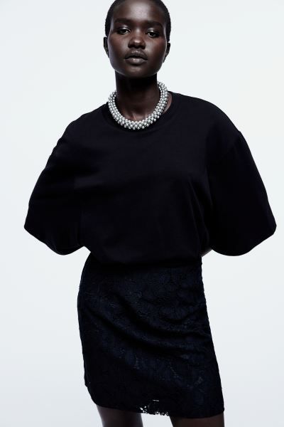 Lace skirt - Black - Ladies | H&M GB | H&M (UK, MY, IN, SG, PH, TW, HK)