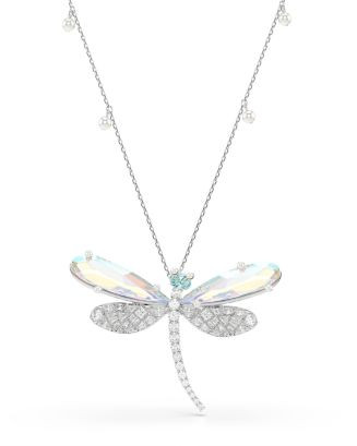 Ariana Grande x Swarovski Crystal & Imitation Pearl Dragonfly Convertible Brooch Pendant Necklace... | Bloomingdale's (AU)