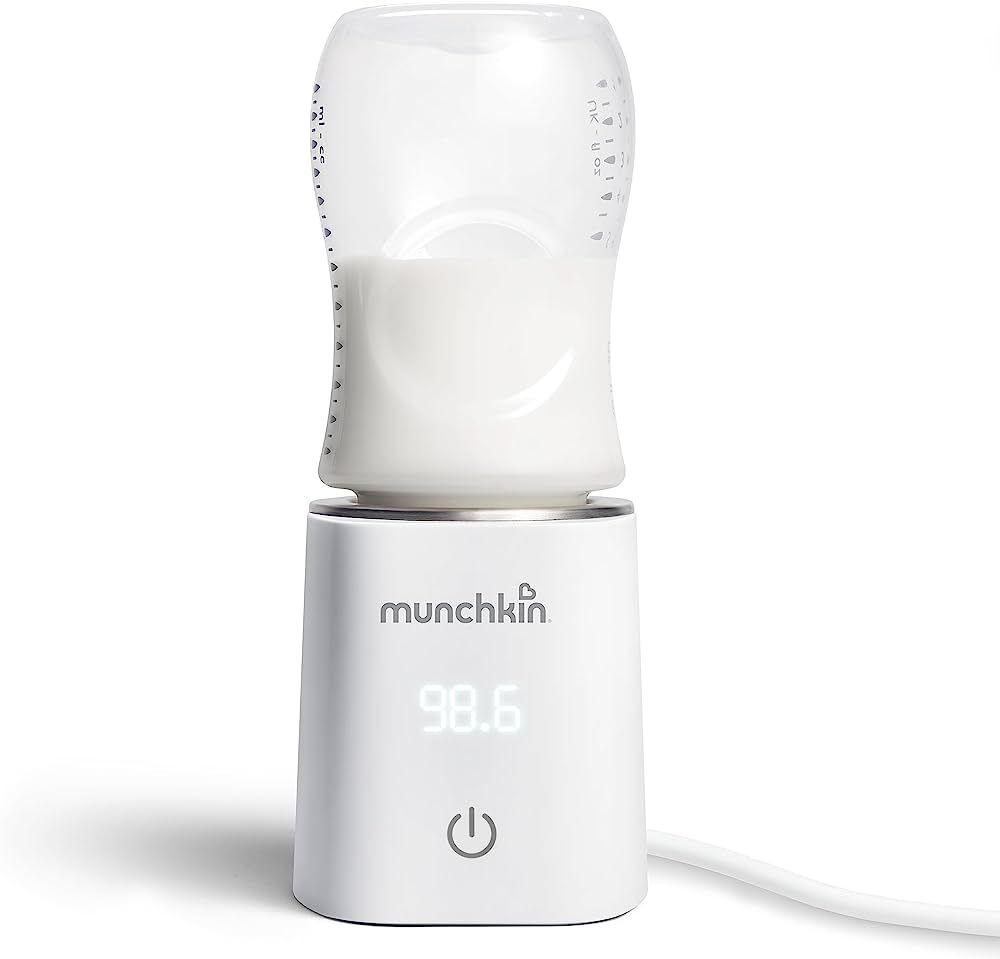 Munchkin 98° Digital Bottle Warmer (Plug-in) with Four Adapters - Fits Most Baby Bottles | Amazon (US)