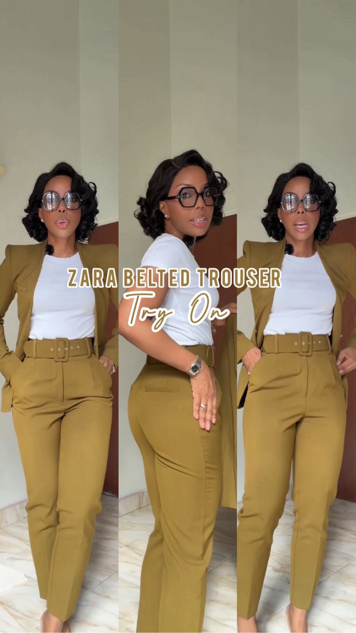 Zara high waist belted trouser try on. 

Will forever love wearing these @zara trousers. Which one was your favorite colour 💛❤️💙🩵🤎💜

#zaratryonhaul #zaratrousers

#LTKootd #LTKgrwm #LTKPetite