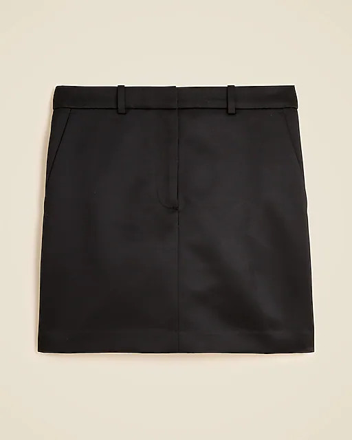 Mini trouser skirt in duchesse satin | J. Crew US