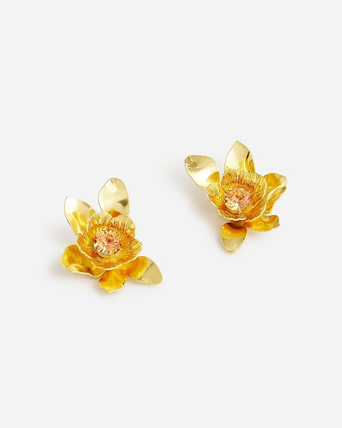 Oversized flower stud earrings | J. Crew US