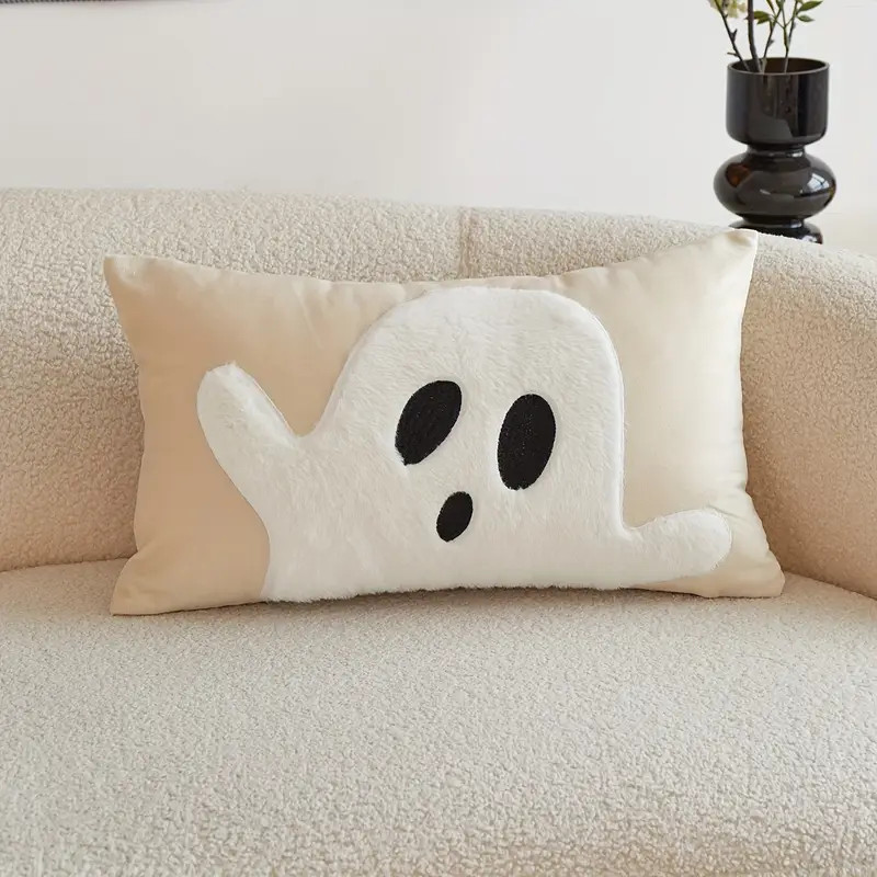 Halloween Ghost Embroidery Throw Pillow Covers, Contemporary Style, 1-Piece Decorative Cushion Ca... | Temu Affiliate Program