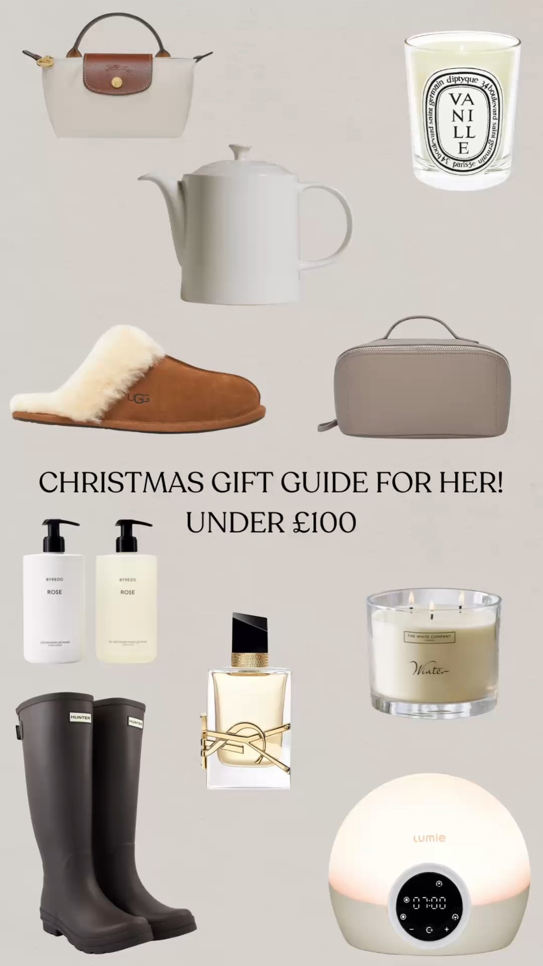 Christmas Gift Guide For Her Under £100

Tags: Christmas, Gift Guide, Candle, Slippers, Uggs, YSL, Hunter Boots, Girlfriend, Wife, Sister, Mum, Mom, Present, Gifys

#LTKuk #LTKwinter #LTKgiftguide