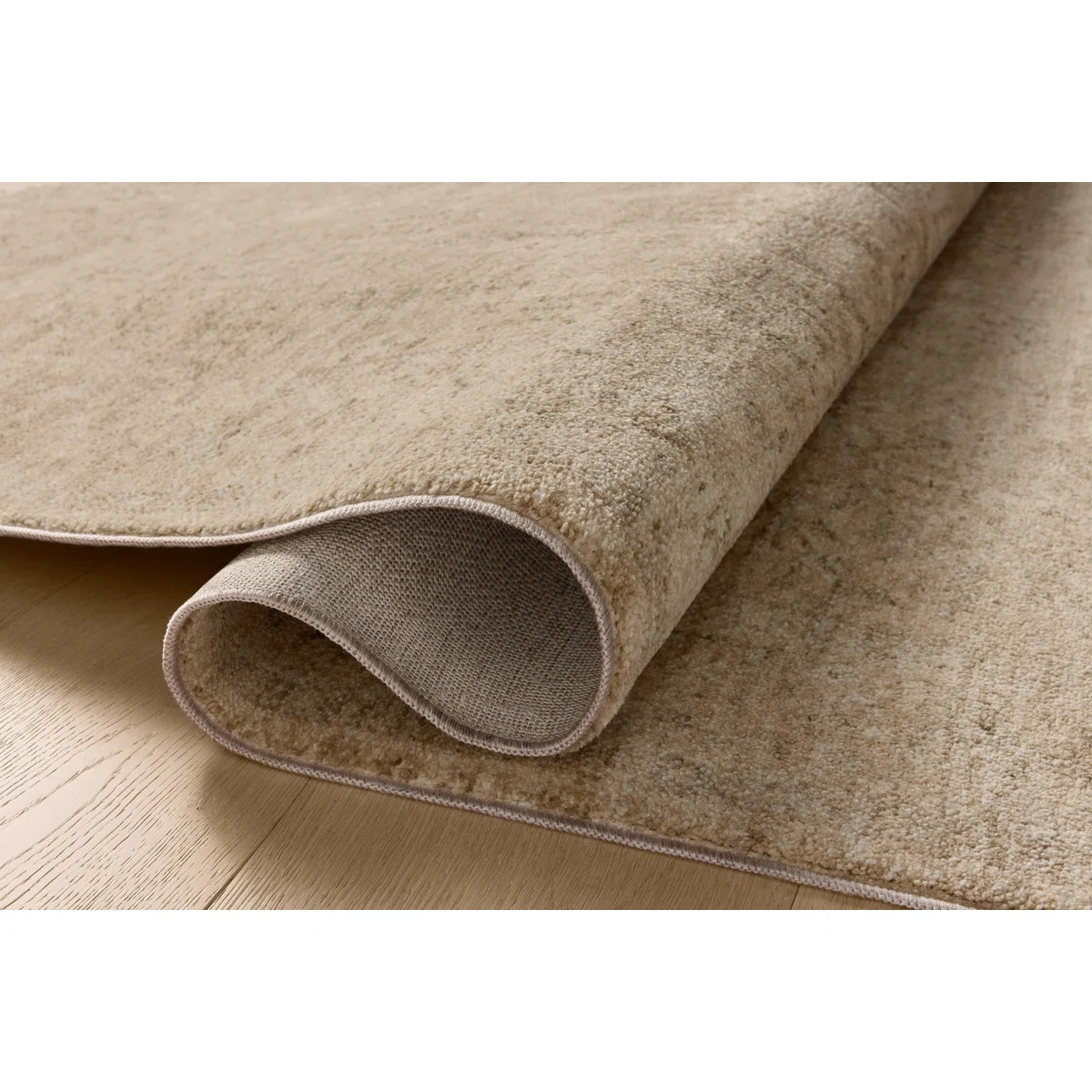 Magnolia Home by Joanna Gaines x Loloi Junie Oatmeal / Smoke Area Rug | Wayfair North America