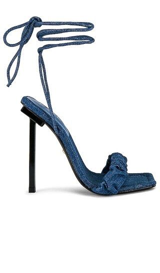Scrunchie Heel in Indigo Blue | Revolve Clothing (Global)