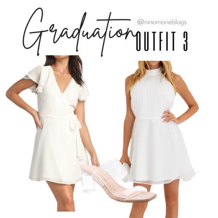 Graduation outfit
Graduation dress 
White dress 
Clear heels

#LTKU #LTKFindsUnder100 #LTKStyleTip
