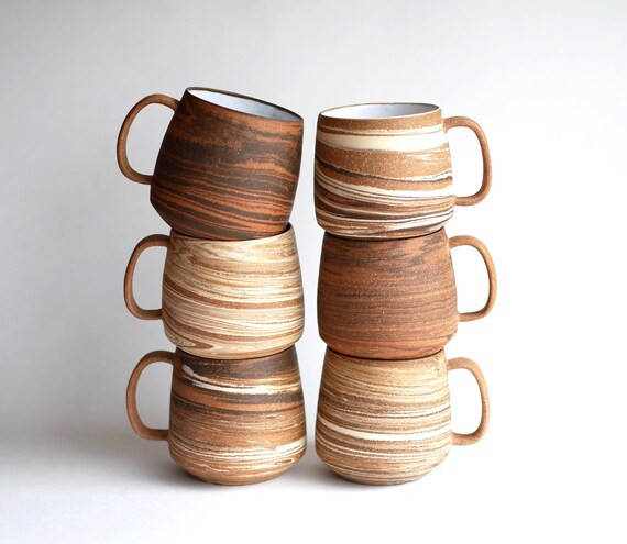 Marbled Clay Mug - Available in Assorted Colors | Etsy (US)