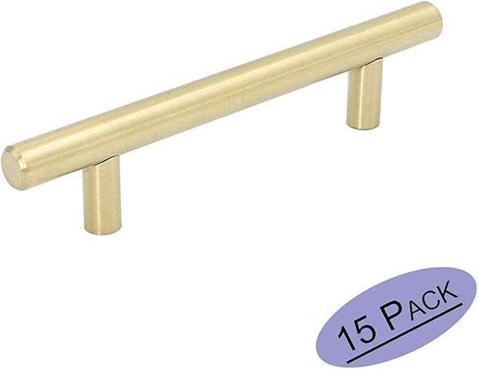 Goldenwarm Brushed Gold Drawer Pulls 3in Brushed Brass Cabinet Pulls Door Handle Gold Cabinet Har... | Amazon (CA)