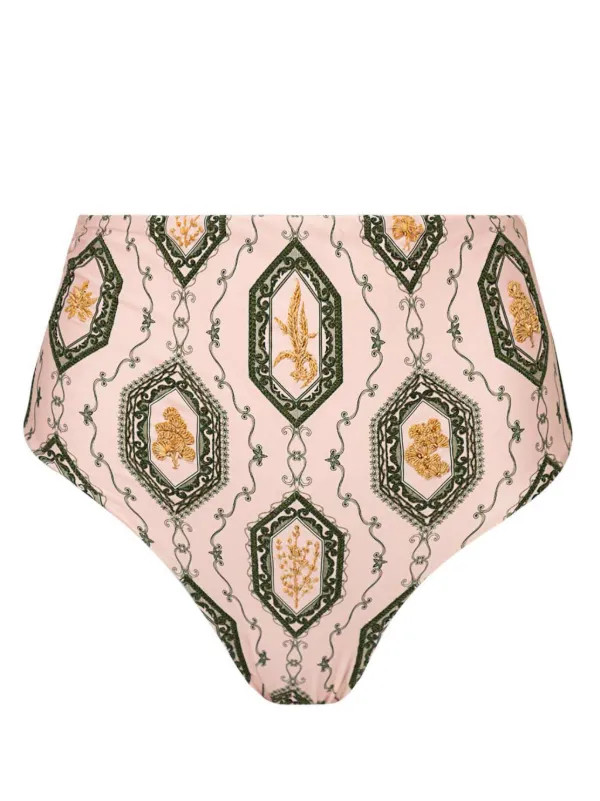 Magenta Calado high-waist bikini bottom | Farfetch Global
