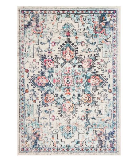 June’s new rug. Super cute and super affordable. Blue, teal, pink, cream. Girls room. Safavieh Overstock sale  

#LTKkids #LTKsalealert #LTKunder100