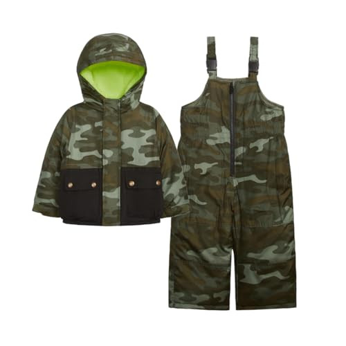 Carter's Toddler Boys Heavyweight 2-Piece Skisuit Snowsuit, Olive Camo, 3T | Amazon (US)