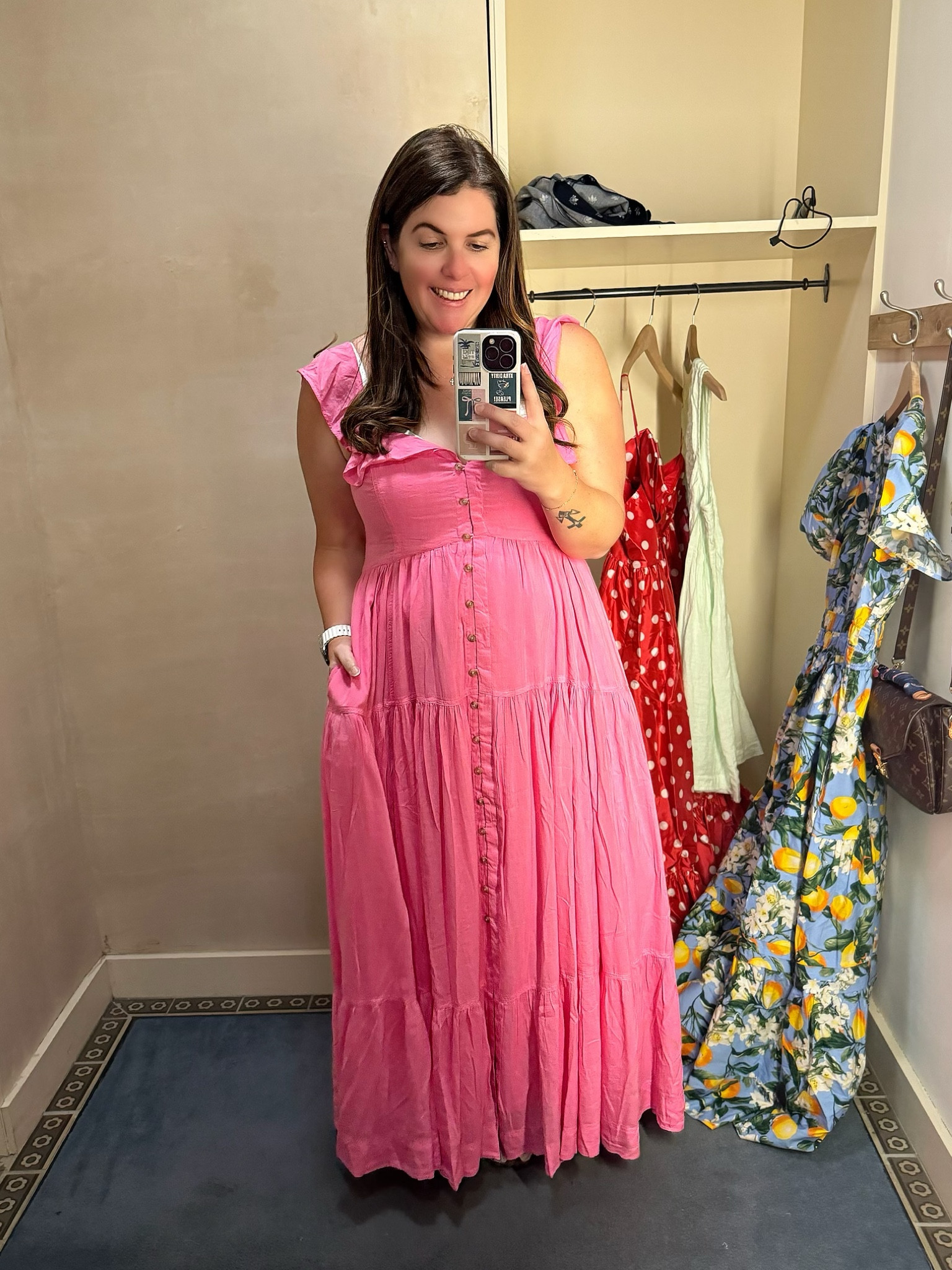 midi dress day Peach of a Day Midi Dress