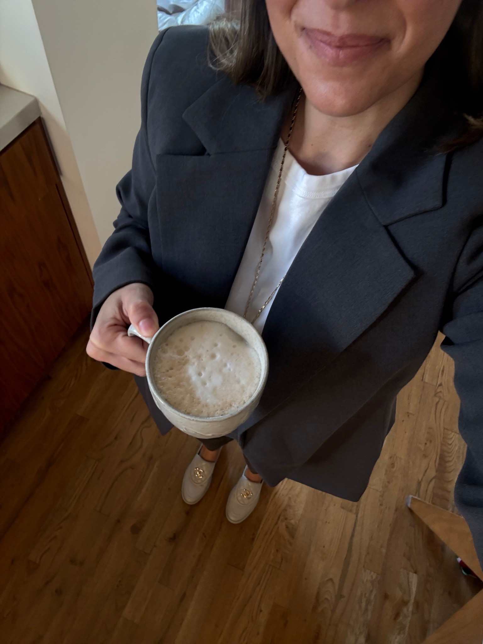 Office OOTD. This blazers from HM is such a good deal! I love the dark grey shade and matches perfectly my high waisted pants from Zara (everything linked)

#LTKmomlife #LTKootd #LTKWorkwear